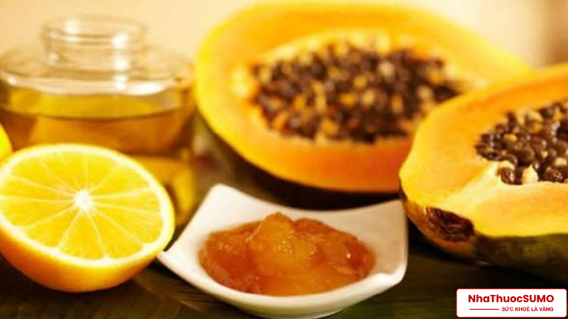 Mặt nạ Vitamin E, đu đủ và mật ong giúp tẩy da chết cho làn da tươi sáng