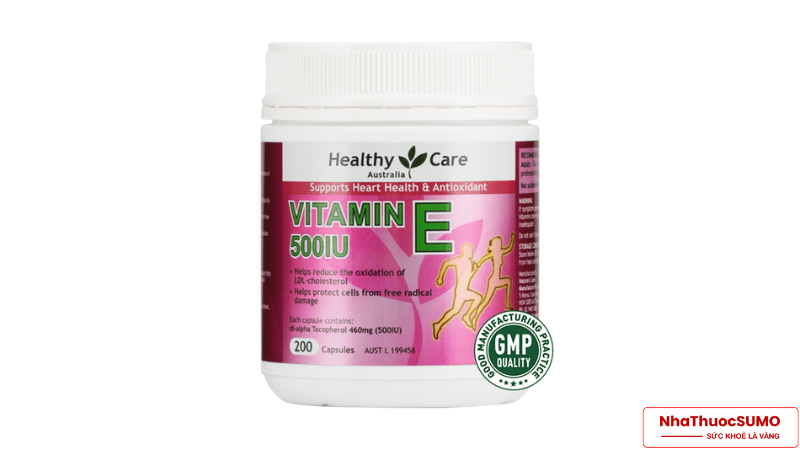 Viên uống Vitamin E Úc 500 IU Healthy Care