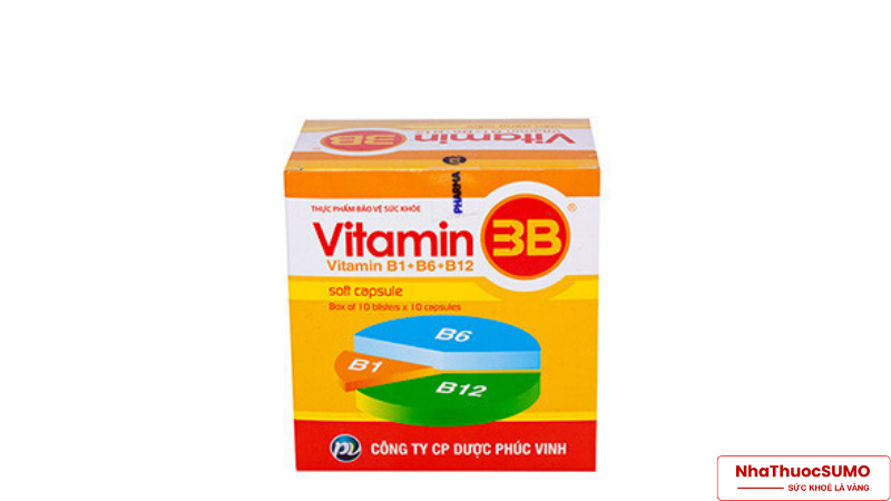 Vitamin 3B là sự tổng hợp của 3 loại vitamin nhóm B: B1, B6 và B12