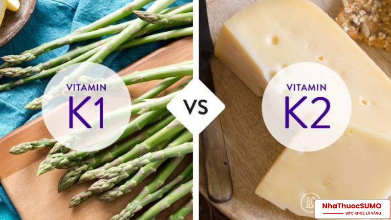 Có hai loại vitamin K là K1 và K2