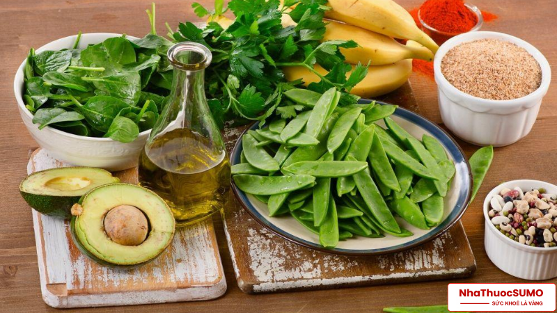 Nguồn Vitamin K1 có thể được bổ sung bằng thực phẩm xanh hàng ngày