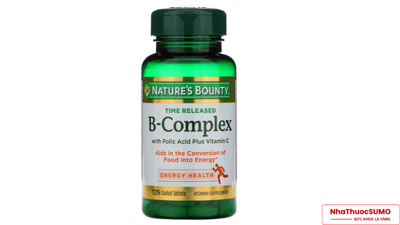 TPCN B-complex của Nature-Bounty xuất xứ Mỹ với các nhóm vitamin B và bổ sung thêm Vitamin C
