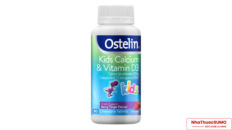 TPCN bổ sung vitamin D Ostelin dạng viên nhai