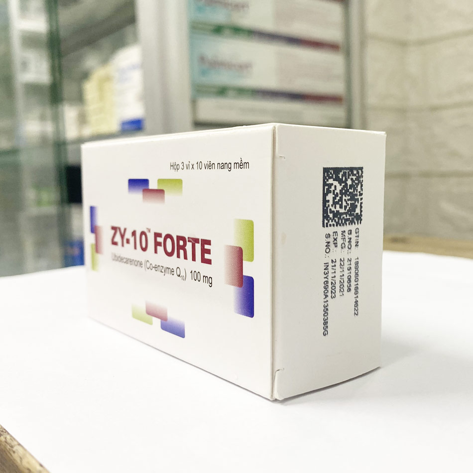 Góc nghiêng của hộp thuốc Zy-10 Forte