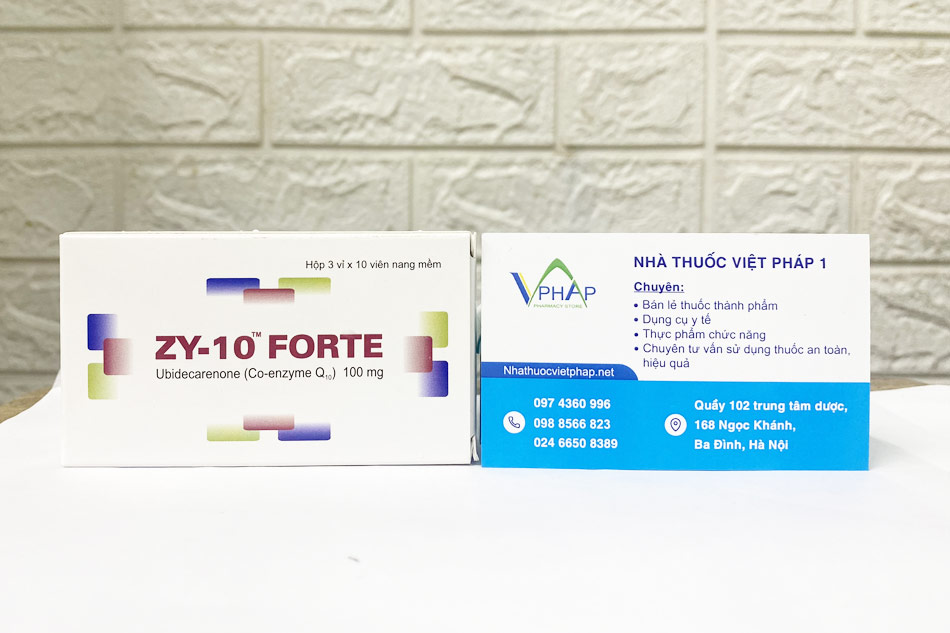 Hình ảnh thuốc Zy-10 Forte được chụp tại Nhà thuốc Việt Pháp 1
