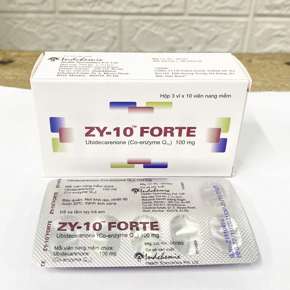 Hộp và vỉ thuốc Zy-10 Forte