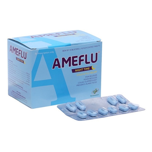 Thuốc Ameflu Night Time điều trị cảm cúm hiệu quả
