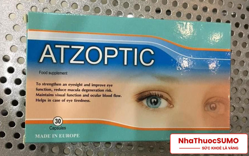 Atzoptic là thuốc bổ mắt, thường được dùng để điều trị một số bệnh phổ biến thường gặp về mắt