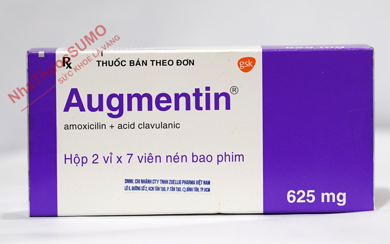 Augmentin có 2 hàm lượng phổ biến là 1g và 625mg
