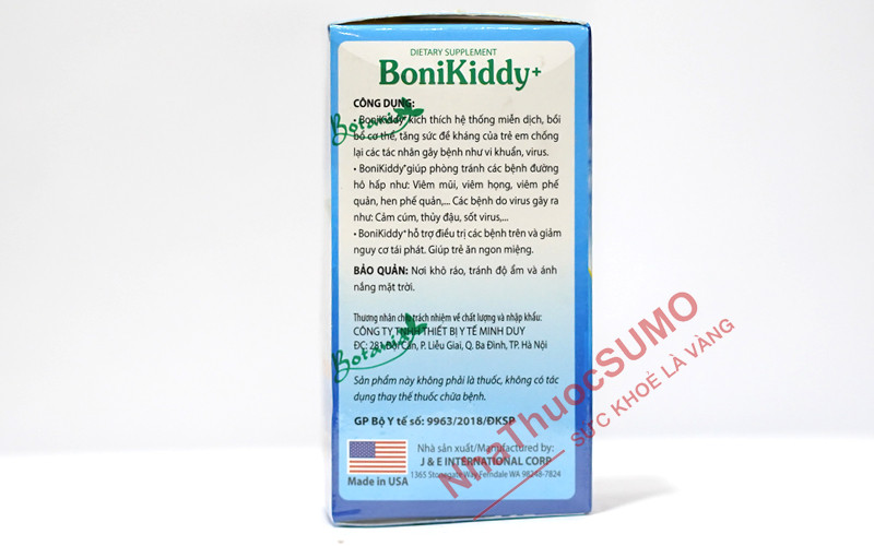 Tham khảo thêm thông tin chi tiết về thuốc Boni Kiddy