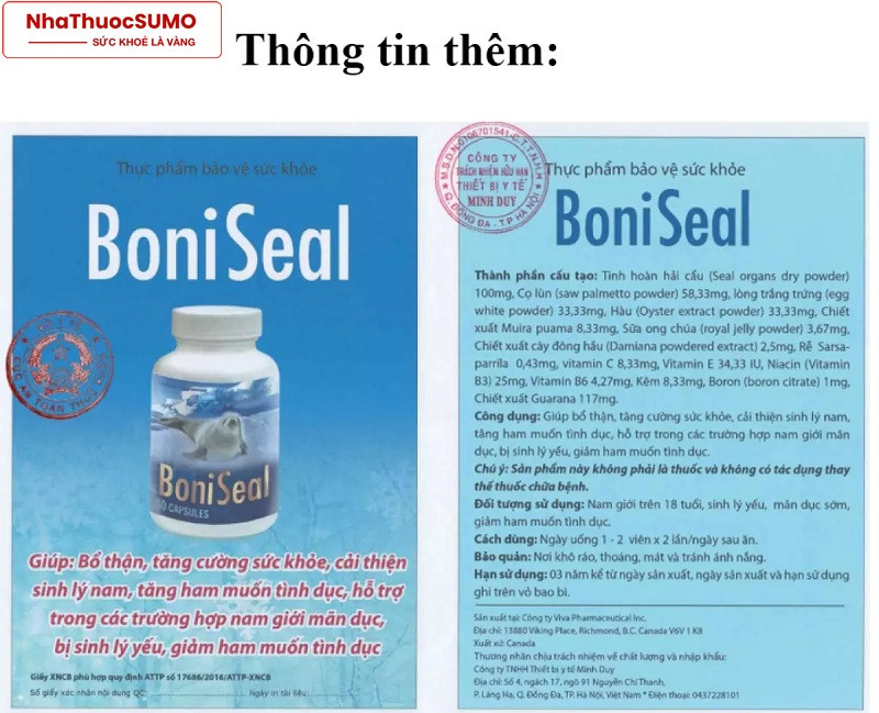 BoniSeal được chứng nhận an toàn với sức khoẻ người dùng