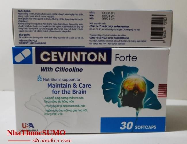 Thuốc Cevinton Forte hộp 30 viên