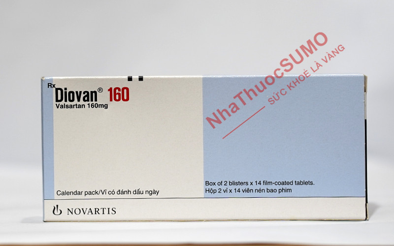 Co Diovan điều trị bệnh huyết áp với hàm lượng 160mg hoặc 80mg