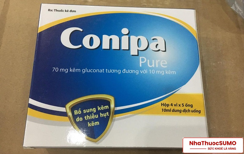 Conipa Pure được đóng thành từng vỉ thuốc trong ống nhựa