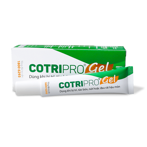 Gel bôi trĩ Cotripro gel tuýt 25g - Kem bôi giúp co và săn se búi trĩ