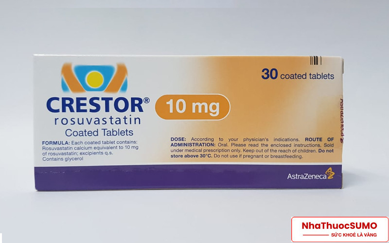 Crestor thuộc nhóm thuốc mỡ máu, tim mạch, có dạng viên nén