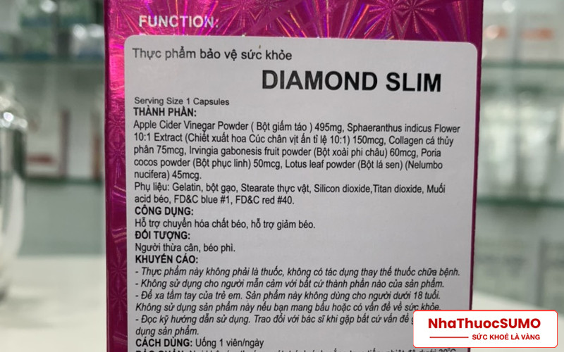 Một số khuyến cáo khi sử dụng thuốc Diamond Slim