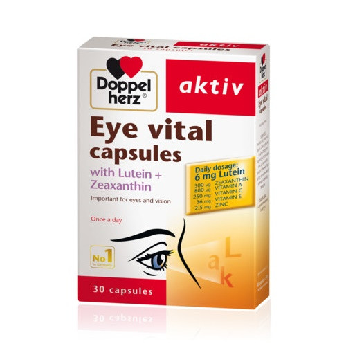 Doppelherz Aktiv Eye Vital - Viên uống bổ mắt, hỗ trợ tăng cường thị lực