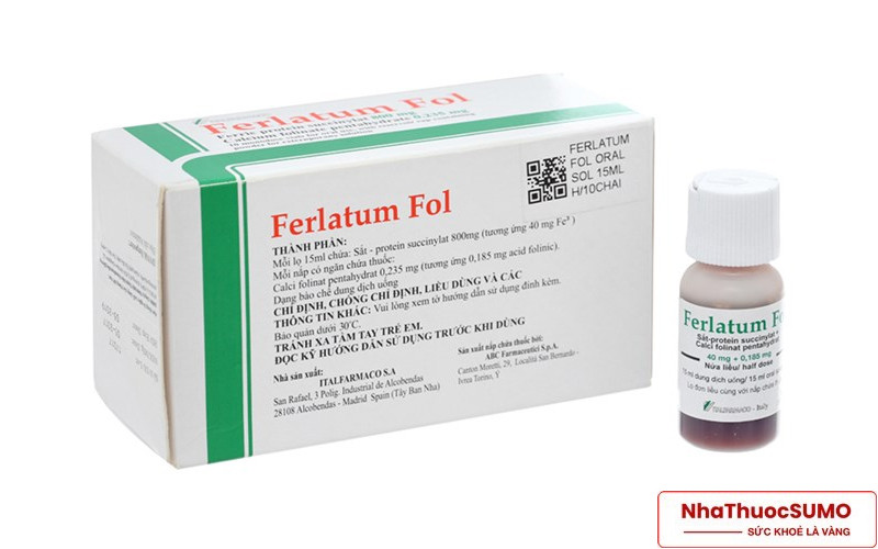 Thuốc Ferlatum Fol được nhập khẩu từ Tây Ban Nha