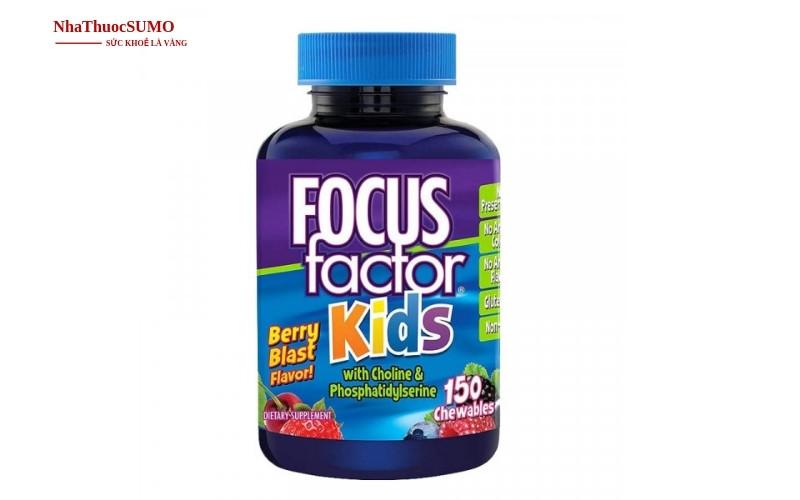 Thuốc bổ não Focus Factor Kids cho trẻ chậm phát triển và trẻ tự kỷ