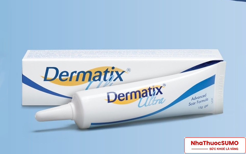 Dermatix Ultra có trọng lượng 15g, thường được dùng để làm mờ sẹo