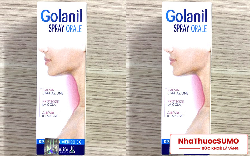 Golanil Spray Orale là thuốc xịt giúp giảm tình trạng đau rát họng