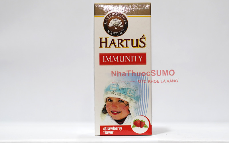 Hartus Immunity có bảng thành phần giàu vitamin, giúp nâng cao sức khỏe