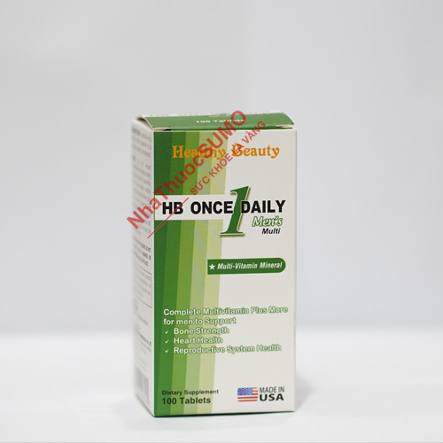 HB Once Daily Men’s Multi tăng cường sức khỏe nam giới