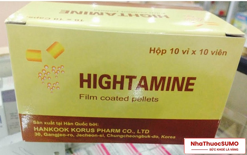 Hightamine là một sản phẩm có xuất xứ Hàn Quốc với rất nhiều công dụng hỗ trợ sức khoẻ
