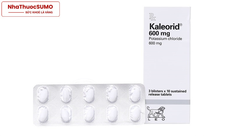 Kaleorid 600 là thuốc bổ sung kali huyết cho các bệnh nhân bị thiếu kali