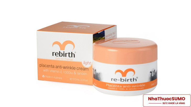 kem nhau thai cừu Rebirth thẩm thấu rất dễ dàng vào sâu bên trong các gốc tế bào của da