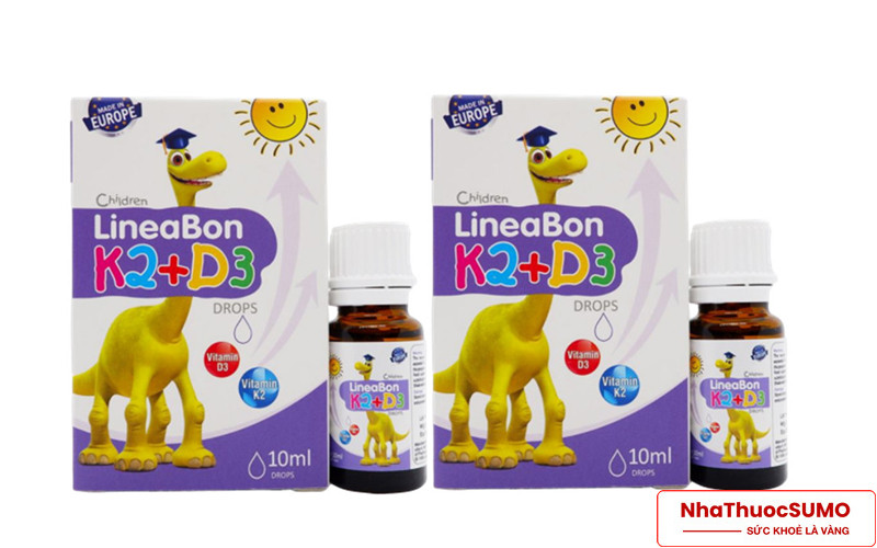 Lineabon K2 + D3 thuộc nhóm thuốc bổ sung vitamin D và K2 cho trẻ