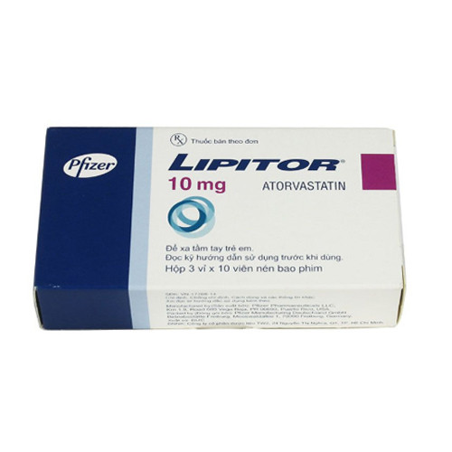 Thuốc Lipitor 10mg điều trị rối loạn lipid máu