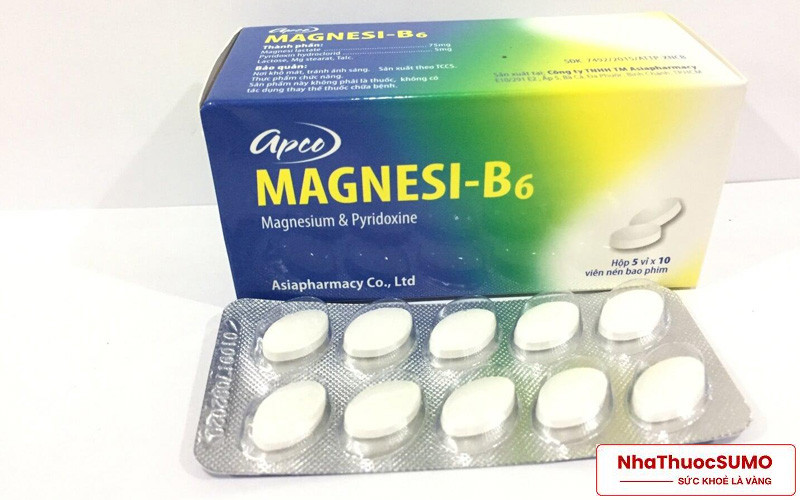 Magnesi B6 là thuốc dạng viên nang, 1 vỉ 10 viên