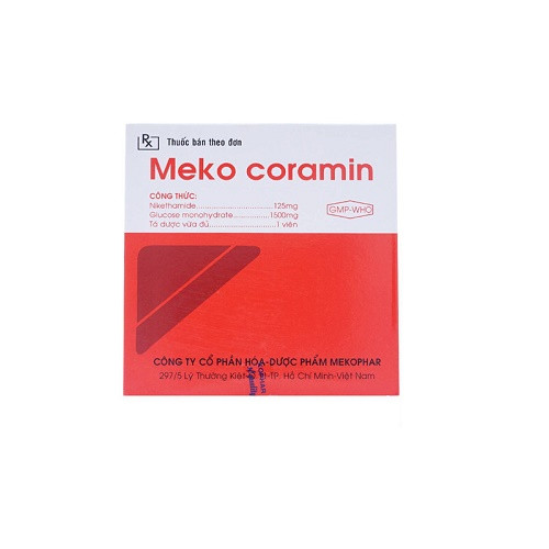 Meko Coramin điều trị suy hô hấp, suy tuần hoàn