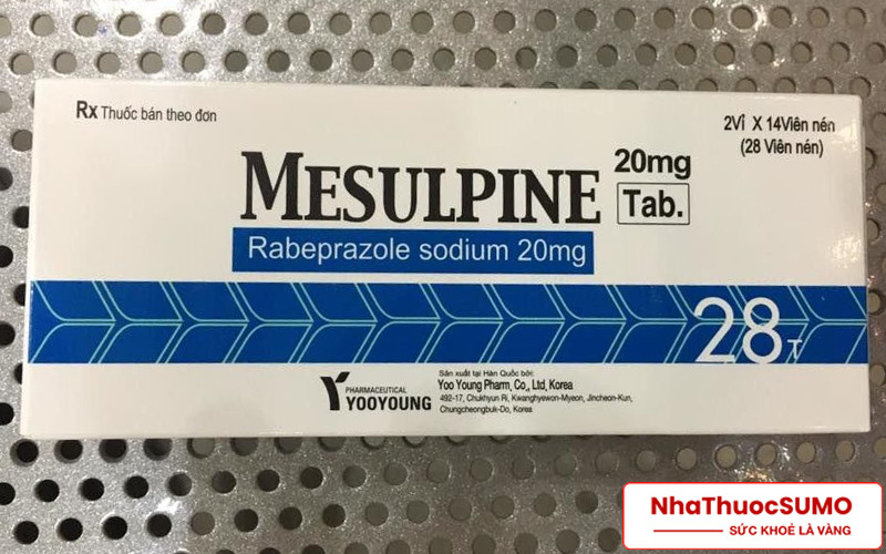 Mesulpine là một loại thuốc dạng viên nén, điều trị bệnh dạ dày