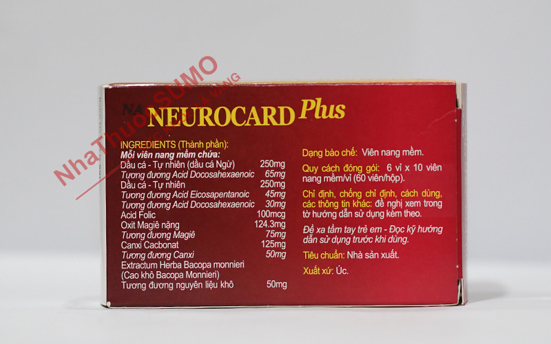 Tham khảo thông tin về Neurocard Plus để sử dụng đúng cách