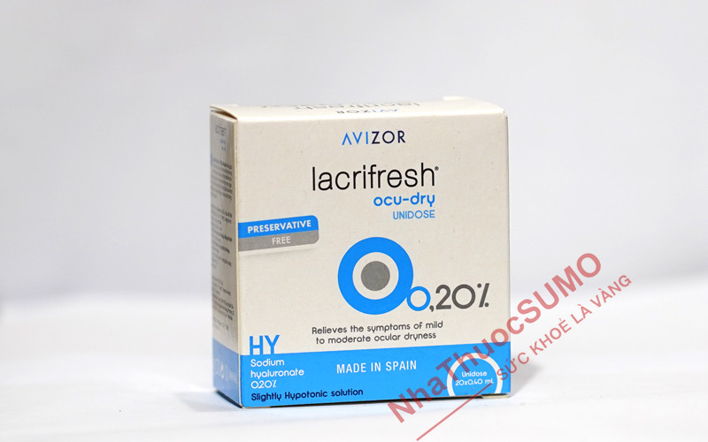 Thuốc nhỏ mắt Avizor Lacrifresh có bảng thành phần rất an toàn