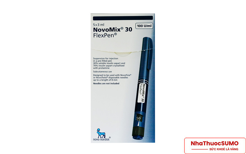 Thuốc NovoMix 30 Flexpen được bào chế dưới dạng dung dịch bút tiêm nên sẽ được dùng theo đường tiêm