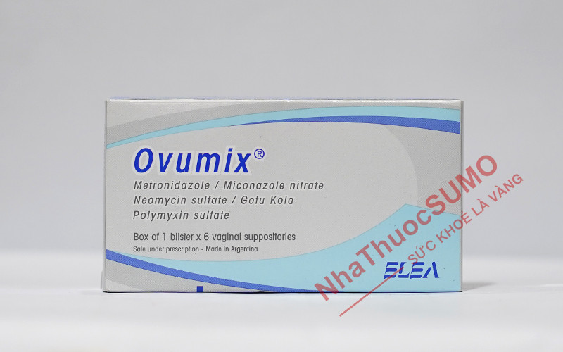 Thành phần thuốc Ovumix có các hoạt chất đặc trị viêm nhiễm