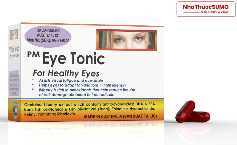 Eye tonic là một sản phẩm nhập khẩu từ Úc, giúp điều trị bệnh về mắt