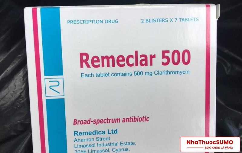 Thuốc Remeclar 500 điều trị nấm, virus gây ra các bệnh đường hô hấp