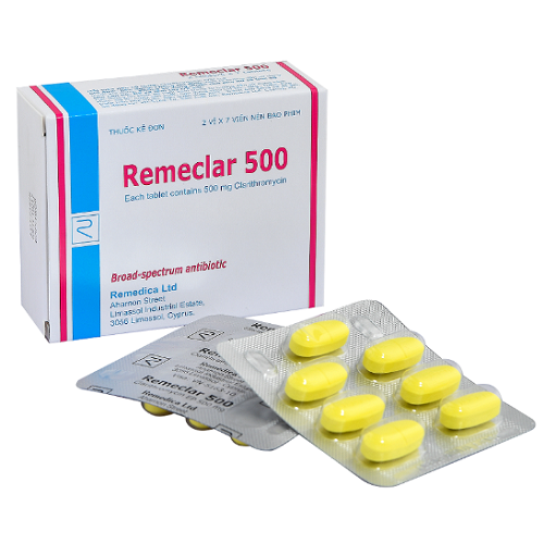 Thuốc Remeclar 500 điều trị nhiễm khuẩn