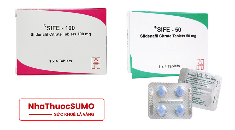 Có 2 loại thuốc cường dương Sife là Sife 100 và Sife 50