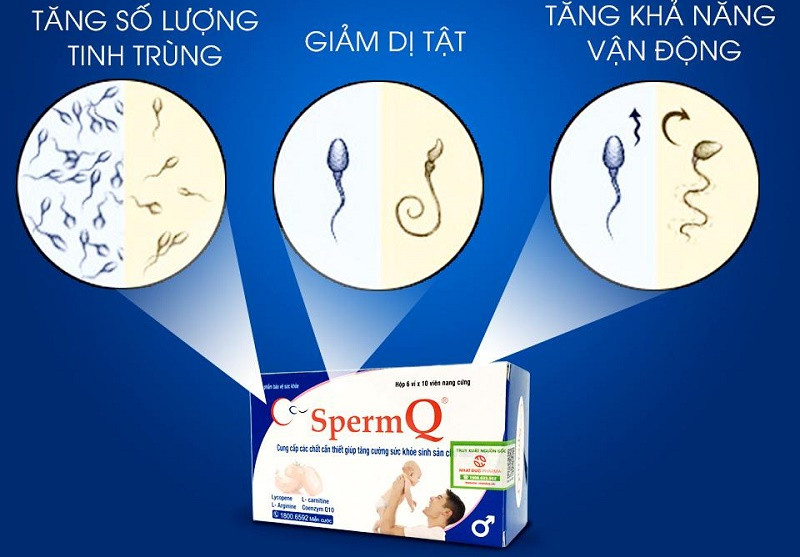 Một số công dụng của thuốc SpermQ
