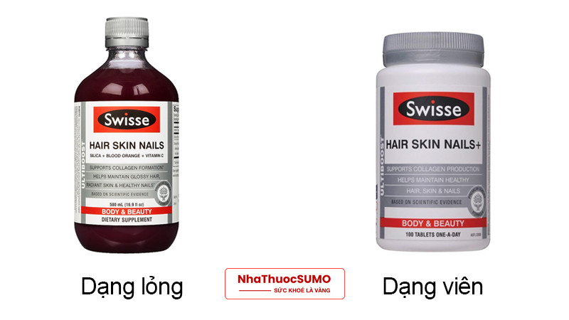 Viên Uống Swisse Hair Skin Nails - Nhà Thuốc SUMO