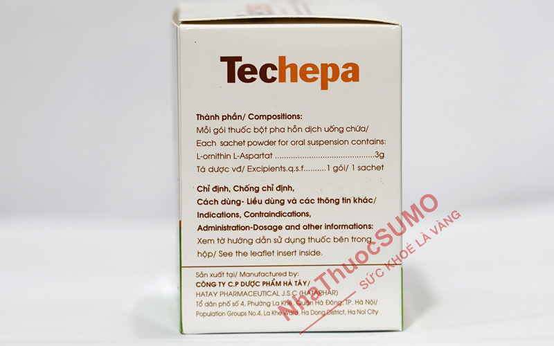 Thành phần thuốc Techepa có 1 hoạt chất chính và các tá dược