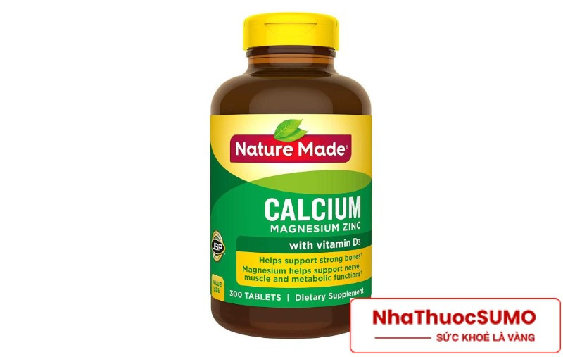 Canxi Calcium Dear Nature Made của Mỹ là một trong các thực phẩm rất tốt để bổ sung vitamin D