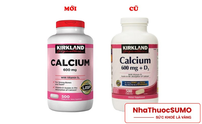 Thuốc Canxi Kirkland Calcium 600mg + D3 với xuất xứ tại Mỹ, có thể bổ sung canxi và vitamin D hiệu quả