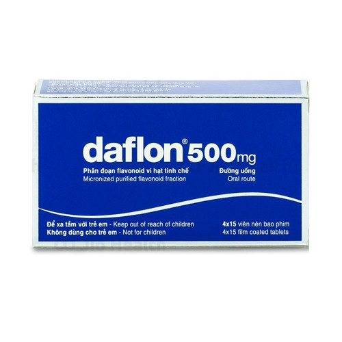 Thuốc Daflon 500mg hỗ trợ điều trị bệnh trĩ và suy giãn tĩnh mạch